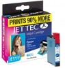 Druckerpatrone Jettec Cyan E71C (90% EXTRA) ersetzt Epson Patrone T0712 und T1002 