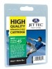  JETTEC M45 wiederbef�llte HP 51645AE Druckerpatrone schwarz ersetzt HP Nr 45 (45ml) 