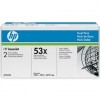  HP Tonerkartusche schwarz Doppelpack ( Q 7553 XD / Q7553XD / 53 X / 53X ) 