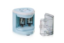 Peach PO102 Elektrischer Anspitzer, blau, für Blei- und Buntstifte