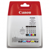  Original Canon PGI-570 CLI-571 0372 C 006 Tintenpatrone MultiPack 1xPGI BK + 1xCLI Bk,C,M,Y 