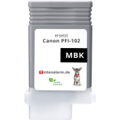  Druckerpatrone von tintenalarm.de ersetzt Canon PFI-102mbk, 0894B001 schwarz matt 