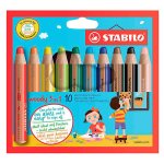 Buntstifte woody 3 in 1 von STABILO farbsortiert, 10 Stifte