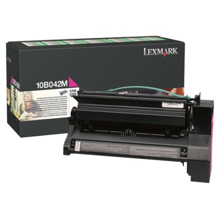 Original Lexmark 10B042M Toner magenta return program (ca. 15.000 Seiten)