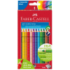  12 Buntstifte Jumbo Grip von FABER-CASTELL farbsortiert -Karton-Etui- 