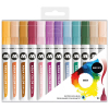  12 MOLOTOW Aqua Color Brush Basic Set 2 Brush-Pens, farbsortiert Pastellfarben 