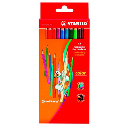 Buntstifte color von STABILO farbsortiert, 12 Stifte