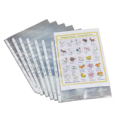  100 transparente, genarbte Prospekthüllen 4700 von LEITZ, 0,13 mm Stärke, DIN A4 
