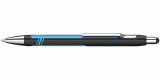 Kugelschreiber Epsilon von Schneider, Schreibfarbe blau, schwarz/cyan 