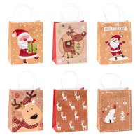 12 TSI Geschenktaschen Weihnachten Motiv sortiert 18,0 x 23,0 cm