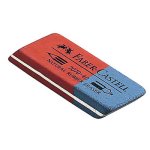 Radiergummi von FABER-CASTELL, rot/blau
