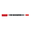  10 Permanentmarker Lumocolor duo von STAEDTLER, rot 