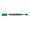  10 Permanentmarker Lumocolor duo von STAEDTLER, grün 