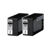  2 XL Druckerpatronen von tintenalarm.de ersetzt Canon PGI-1500BK XL, 9182B001 schwarz Doppelpack (2x ca. 1.200 Seiten) 