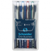  4 Tintenroller One Business von Schneider, farbsortiert 