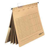  5 Hängehefter UniReg mit Tasche von FALKEN , DIN A4, 230 g/qm, poly-braun 