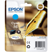  Original Epson C13T16224012 16 Tintenpatrone cyan (ca. 165 Seiten) 