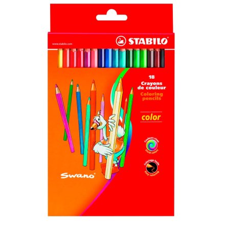 Buntstifte color von STABILO farbsortiert, 18 Stifte