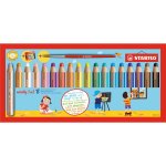 Buntstifte woody 3 in 1 von STABILO farbsortiert, 18 Stifte