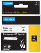  Original Dymo 1805442 Farbband Polyester schwarz auf weiss 