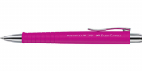  Kugelschreiber POLY BALL von Faber-Castell, Schreibfarbe blau, pink 