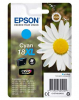  Original Epson C13T18124012 T1812 18XL Tintenpatrone cyan High-Capacity (ca. 450 Seiten) 
