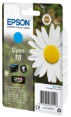  Original Epson C13T18024012 18 Tintenpatrone cyan (ca. 180 Seiten) 