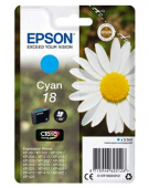  Original Epson C13T18024012 18 Tintenpatrone cyan (ca. 180 Seiten) 