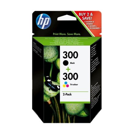 Original HP 300, CN637EE Tintenpatrone Multipack schwarz + color (ca. 200 Seiten)