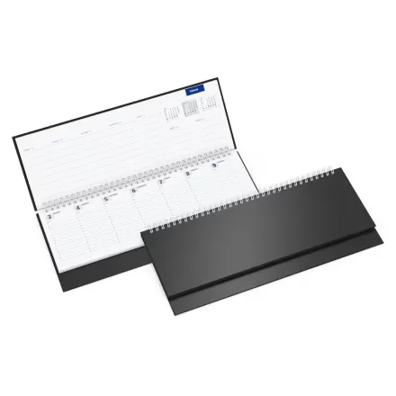 2 Tischquerkalender 2027 schwarz