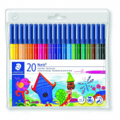  20 Filzstifte Noris 326 von STAEDTLER farbsortiert 