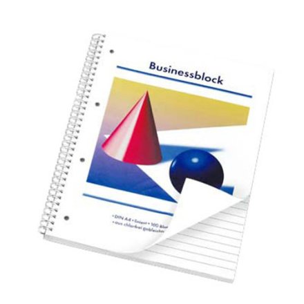 5 Collegeblöcke Kugel und Kegel, DIN A4, liniert, Innenrand