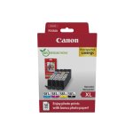 Original Canon CLI-581 XL 2052 C 006 Tintenpatrone MultiPack Bk,C,M,Y High-Capacity + Fotopapier 50 Blatt