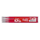  3 Tintenrollerminen FriXion von PILOT, rot 