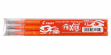  3 Tintenrollerminen FRIXION von Pilot, orange 