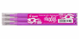  3 Tintenrollerminen FRIXION von Pilot, pink 