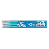  3 Tintenrollerminen FriXion von PILOT, hellblau 