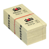  Haftnotizen von dots, 12x 100 Blatt, 7,5 x 7,5 cm, hellgelb 