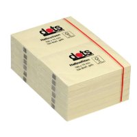 Haftnotizen von dots, 12x 100 Blatt, 10,0 x 7,5 cm, hellgelb