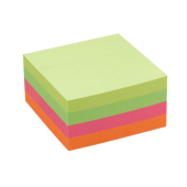 Haftnotizen von dots, 400 Blatt, 7,5 x 7,5 cm, farbsortiert Neon 