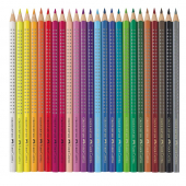  24 Buntstifte Colour Grip von FABER-CASTELL farbsortiert 