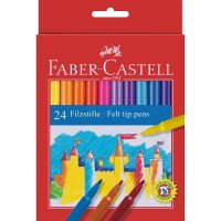 24 Filzstifte von FABER-CASTELL farbsortiert