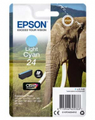  Original Epson C13T24254012 24 Tintenpatrone cyan hell (ca. 360 Seiten) 