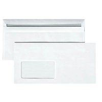 1.000 Briefumschläge von MAILmedia, selbstklebend, mit Fenster, 75 g/qm, DIN lang