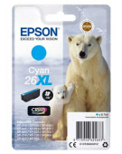  Original Epson C13T26324012 26 XL Tintenpatrone cyan High-Capacity XL (ca. 700 Seiten) 
