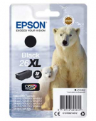  Original Epson C13T26214012 26 XL Tintenpatrone schwarz High-Capacity XL (ca. 500 Seiten) 