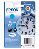  Original Epson C13T27124012 27 XL Tintenpatrone cyan High-Capacity (ca. 1.100 Seiten) 