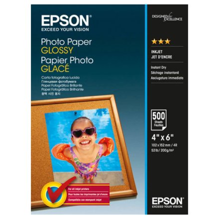 Fotopapier 10x15 cm, 200 g/m², 500 Blatt, glänzend, Epson S042549