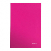  Notizbuch WOW von Leitz, A4, kariert, pink-metallic 