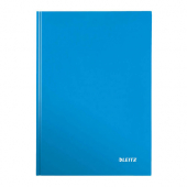  Notizbuch WOW von Leitz, A4, kariert, blau-metallic 